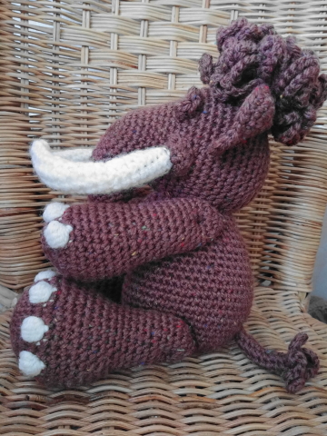 mammouth au crochet profil