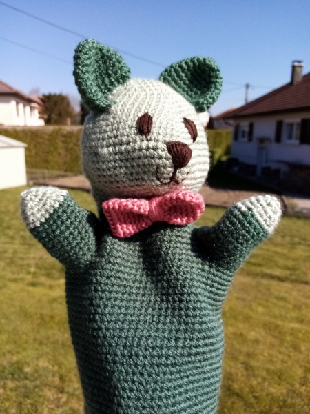 marionnette chat au crochet