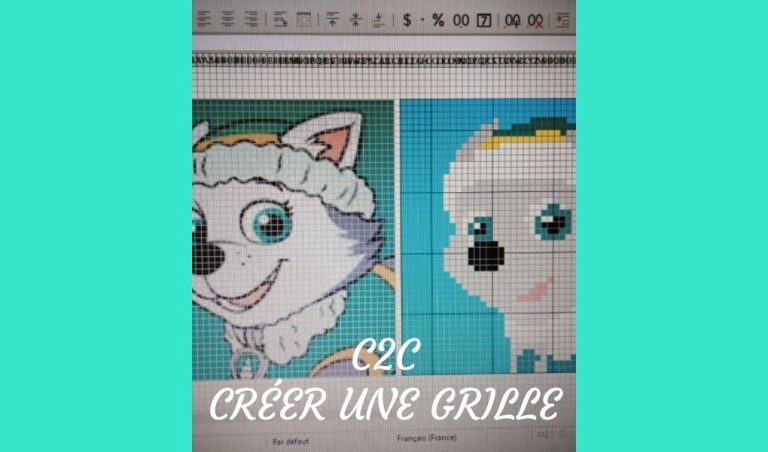 Transformer Une Photo En Grille Crochet Gratuit # Crochet : créer une grille ~ Les Doudies ~ comment faire