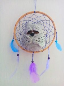 Déguisement Bébé Hibou Au Crochet Bleu - Tenue Photo Nouveau-né Fait Main, Thème Hibou Endormi